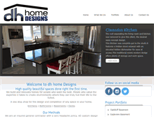 Tablet Screenshot of dhhomedesigns.com